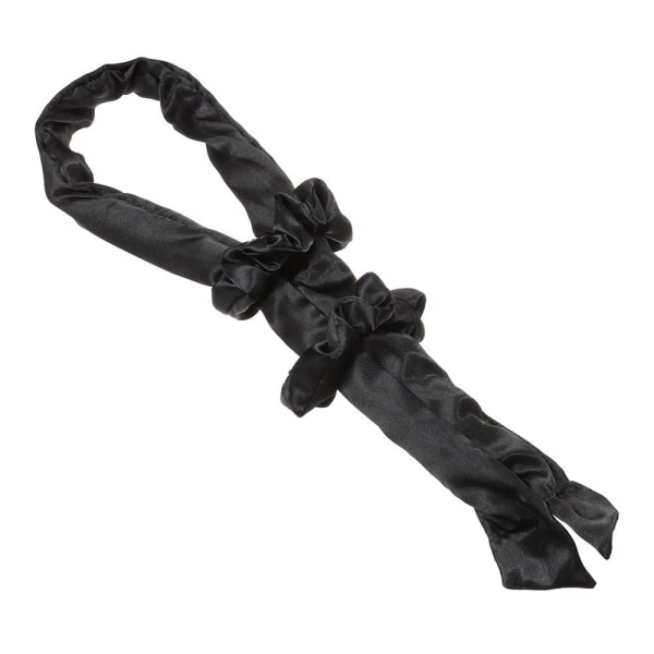 Heatless Curl Ribbon Pannebånd Lazy Curler SVART Black