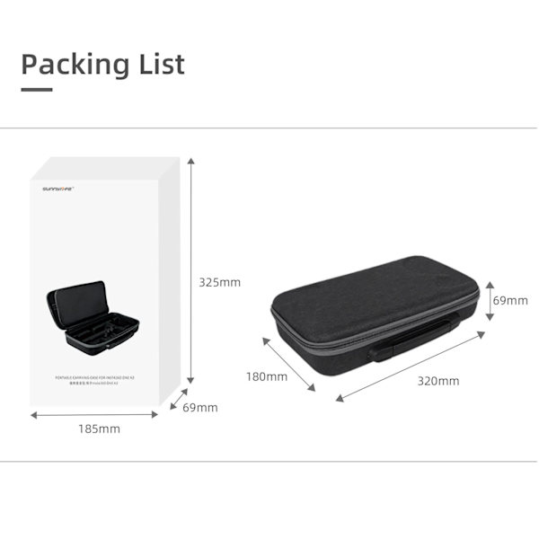 Förvaringsväska för Case ONE X X2 black