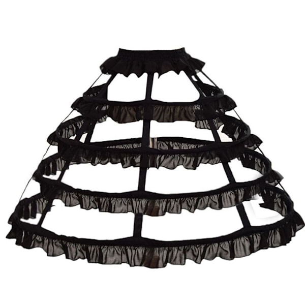 Underkjole Underskørt SORT 4 HOOPS black 4 Hoops