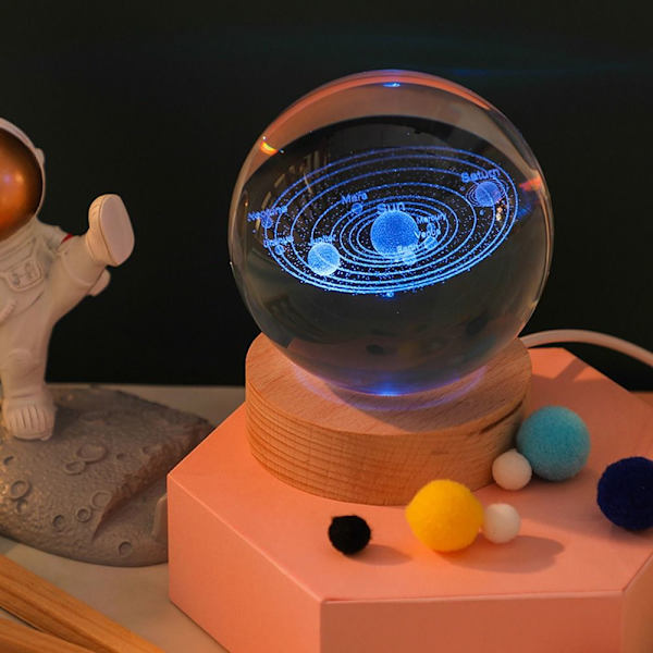 Crystal Ball Lights Planet 3D -pallolamppu 3 3