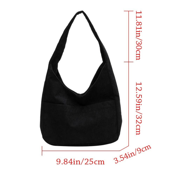 Skulder Tote Bags Hasp Håndtaske SORT black