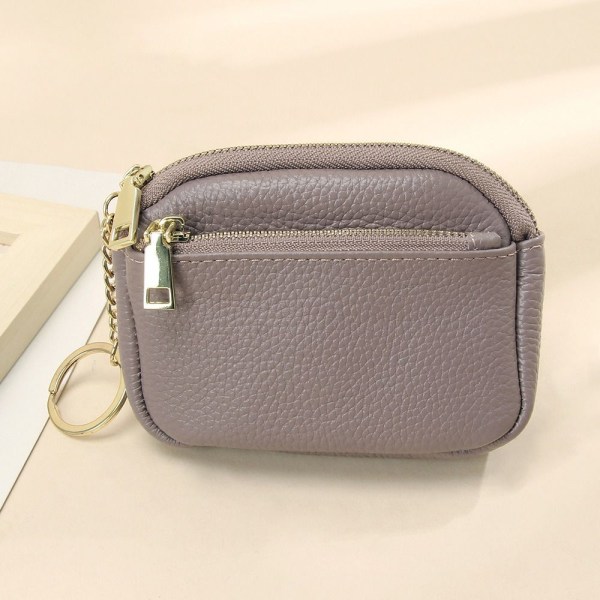 Mini lommebok for kvinner med glidelås LILLA Purple