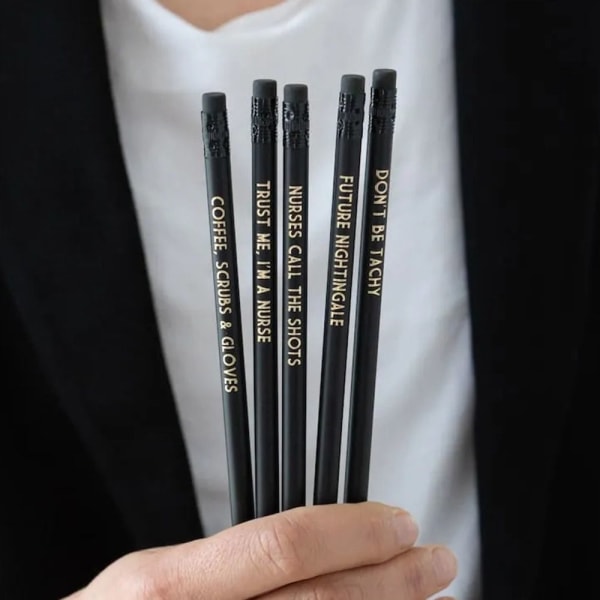 5 kpl Funny Profession Pencil Set TILINPÄÄTÖS Accountant