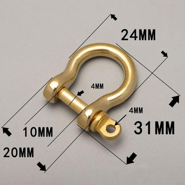 Solid karabinkrok D buestifter 2 2 2