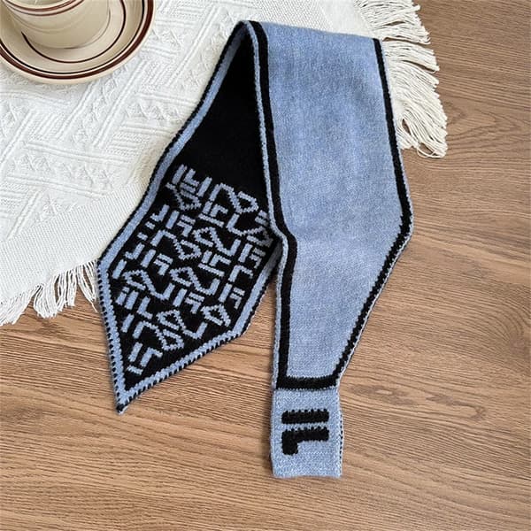 Lite Skjerf Strikk Sjal Skjerf KAFFE coffee