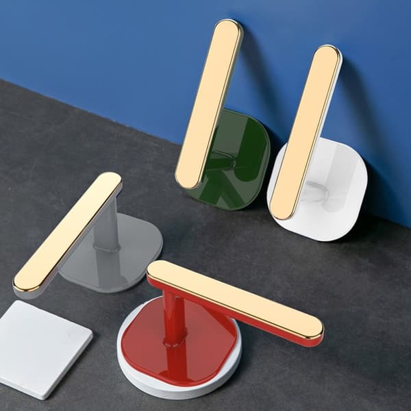 2 st Gardinfästen Vägghängd krok GRÅ gray