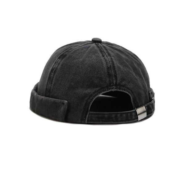 Brimless Docker Cap -kallokkeet MUSTA black