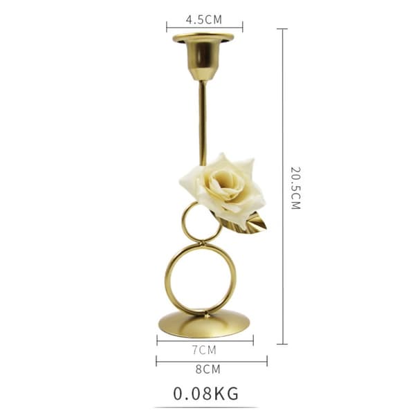 Metalblomst lysestage lysestage 05 05 05