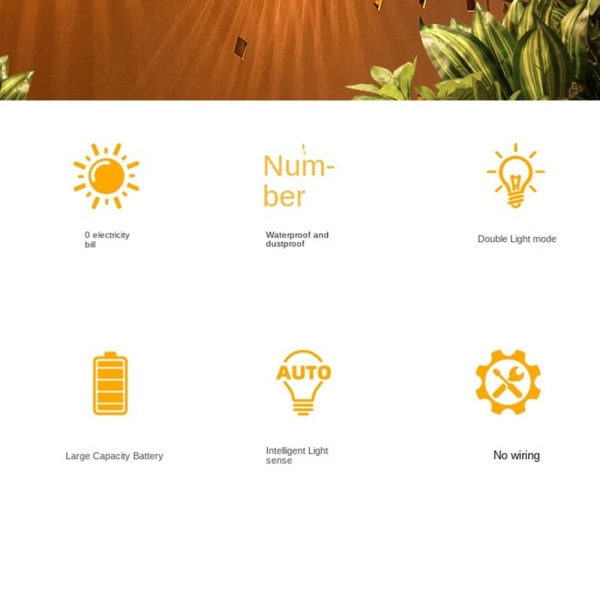 Solar Væglys Væg op og ned Lyser lys