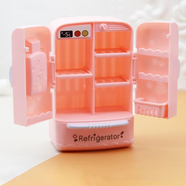 Dockskåp Kylskåp Miniatyrkylskåp med dubbeldörr 2 2 2