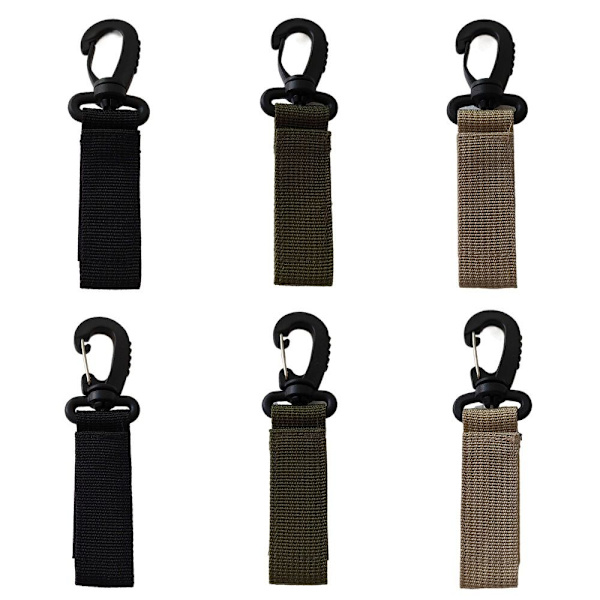 4st Webbing ryggsäcksrem Quickdraw karbin SVART STIL 1 Black Style 1-Style 1
