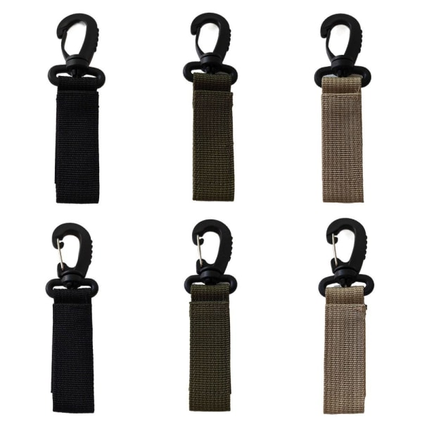 4st Webbing Ryggsäcksrem Quickdraw Karbinhake KHAKI STYLE 2 Khaki Style 2-Style 2