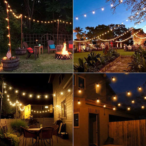 Festoon String Lights Trädgårdsdekorlampa 3M(10&1)EU EU 3m(10&1)EU