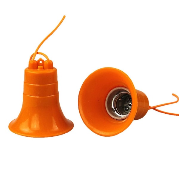 E27 Lamphållare LED Lampfot ORANGE orange