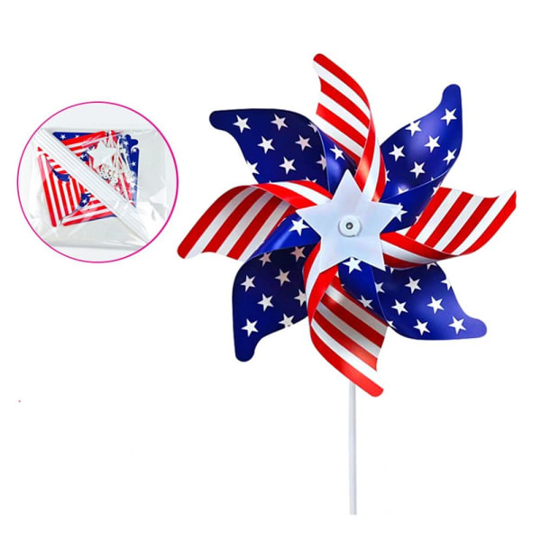 Amerikansk Flag Windmill Legetøj 21CM 21cm
