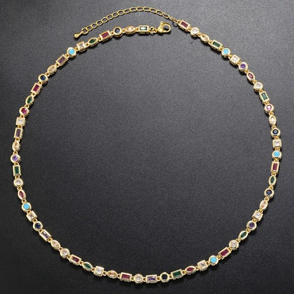 Makeisuuhaara Kuutiosirkonilla Kulta Rannekoru 245MM Kulta Gold Bracelet245mm