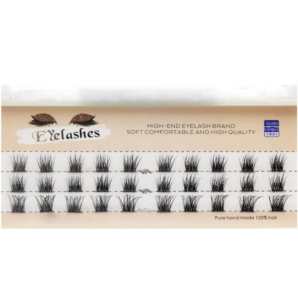 3 riviä yksittäiset klusteriripset tekoripset 10 mm 10 mm 10MM