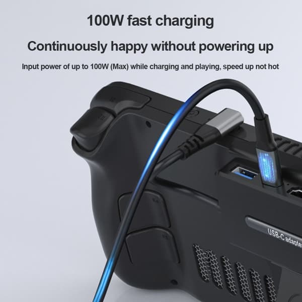 Dokkingstasjon 100W ladestasjon USB-C Hub