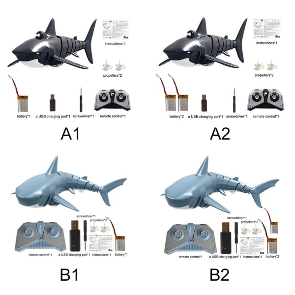 Rc Shark Toy Fjärrkontroll Shark Toy D2 D2 D2