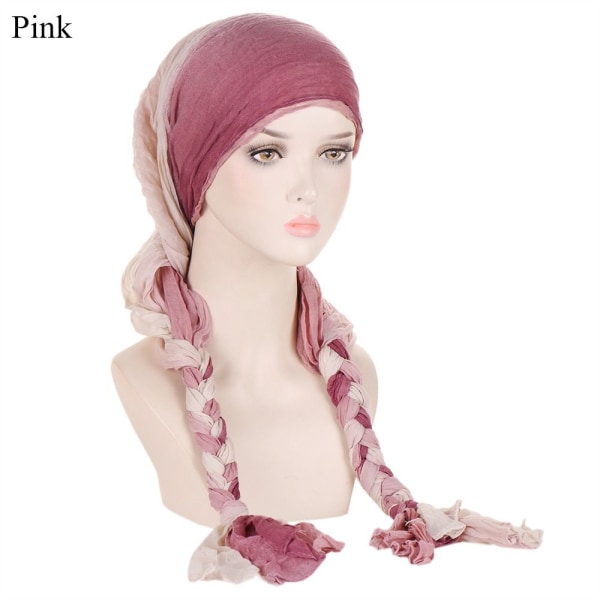 Turban lue hodeskjerf ROSA pink