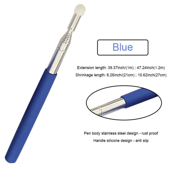Infällbar Teaching Stick Whiteboard pekpenna BLÅ 1M 1M Blue 1m-1m