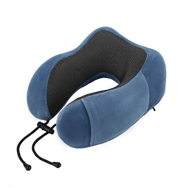 Memory Foam Resekudde Nackstödskudde BLÅ blue