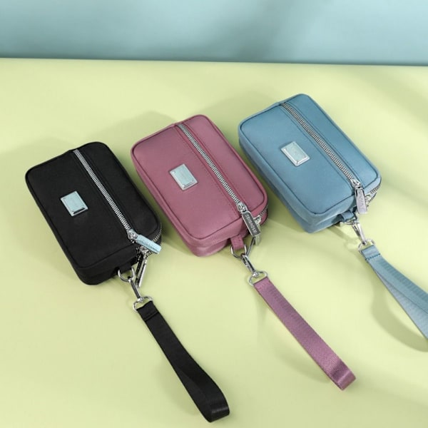 Kytkinlaukku Vetoketjulliset kukkarot TUMMAN PINKKI dark pink