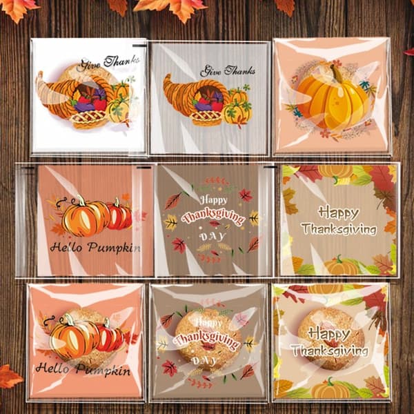 50/100 st Thanksgiving-godispåsar Godispåse A A A