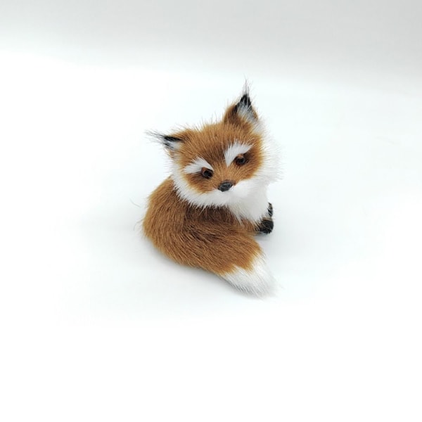 Simulaatio Furry Fox Malli Kettu Figuurit RUSKEA C C Brown C-C