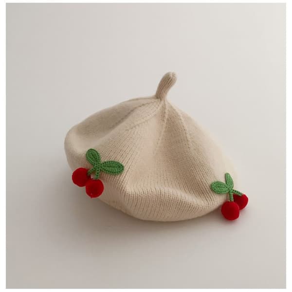 Enfärgade Baskerhattar för barn Cherry Basker Hattar BLÅ blue