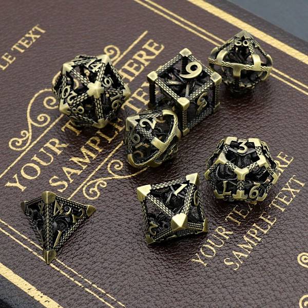 7st DND Metal Dice Set Game Dice 07 07 07