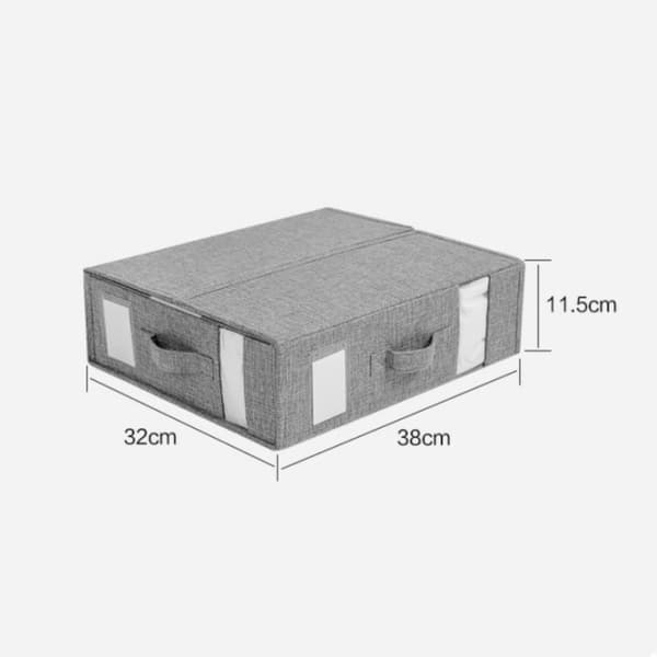 Set Förvaringslåda Vikbar Sängkläder Organizer SVART black