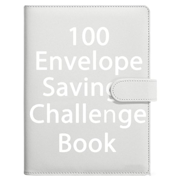 100 Kuvert Utmaning Pärm Kuvert Besparingsutmaningar grey