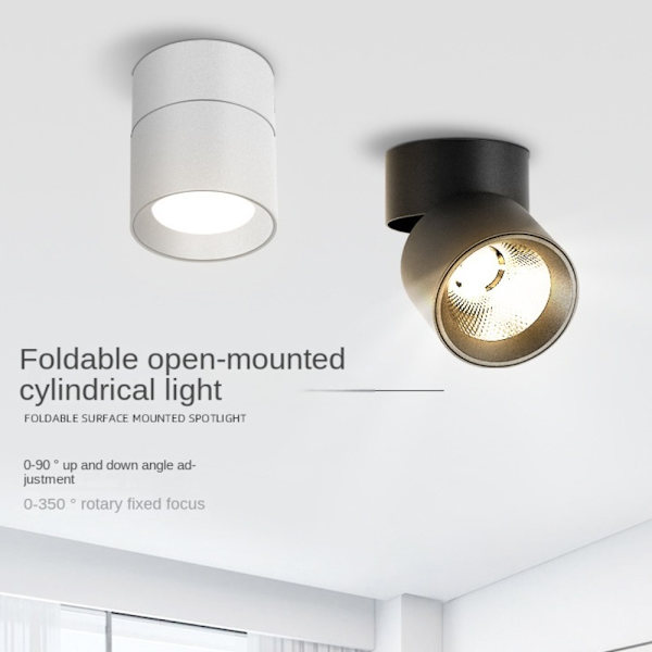 Spot LED Spots Lampe SORT 10W KALDT LYS 10W KALDT LYS black 10W Cold Light-10W Cold Light
