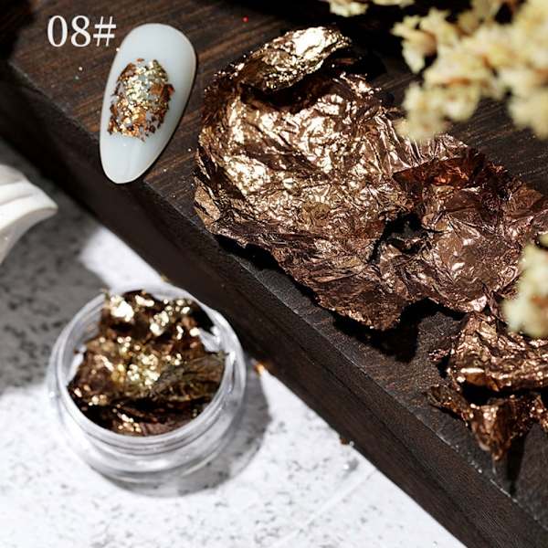 5 stk Nail Glitter Paljett Uregelmessig Glitter Flakes 8 8 8