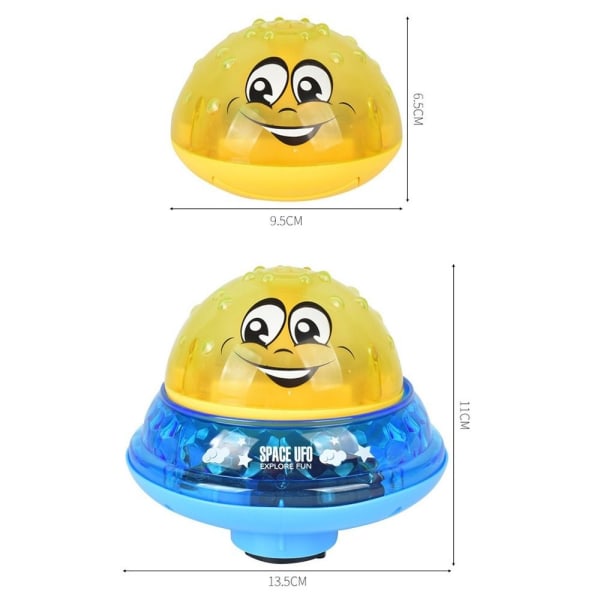 Badeleker Vannsprayball GUL UTEN BASE UTEN BASE yellow Without base-Without base