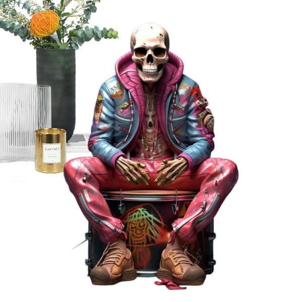 Roll Skeleton Band Figurines Skull Crafts A A A