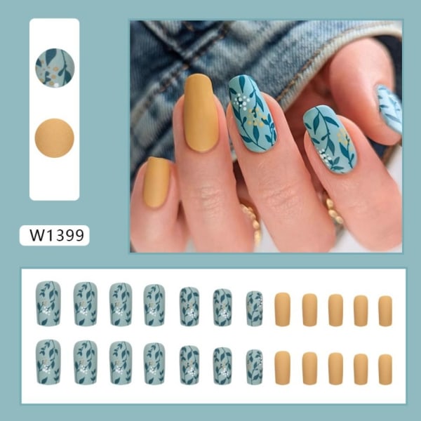 Falske Nails Fake Nials W1404 W1404 W1404