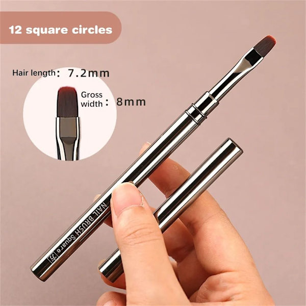 2 kpl Kynsiharja Nail Art Liner Harjat Kynä 1.2 LINES 1.2 LINES 1.2 Lines