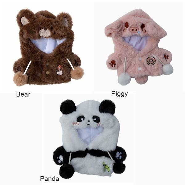 Nuken päällystakki Miniatyyri karvaiset asut 10cm-PANDA 10cm-PANDA 10cm-panda