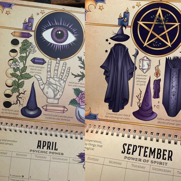 2024-kalender for en magisk skrivebordskalender Magisk daglig