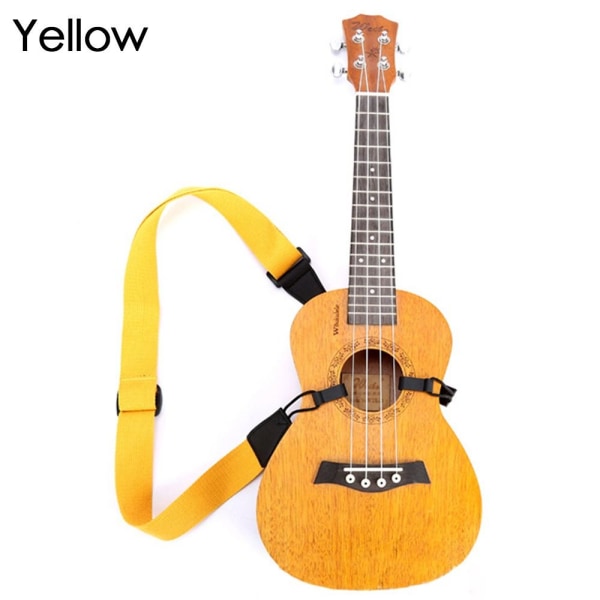 Ukulele Strap Gitar Tilbehør GUL Yellow