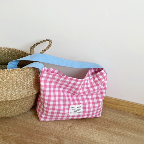 Lerretsveske Skulderveske LYSROSA light pink
