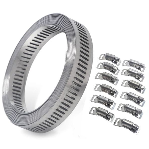 Slangklämmor Sortiment 35 FT Metallrem Skruvklämmor Strapping
