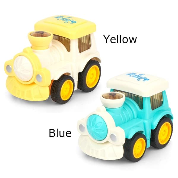 Mini inertial billeksaksbil modell GUL yellow
