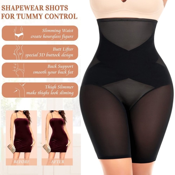 Shapewear Shortsit Slip Shortsit MUSTA S black S