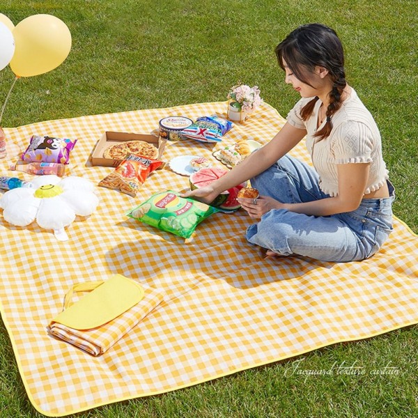 Outdoor Picnic Blanket Rantapeitto KELTAINEN Yellow