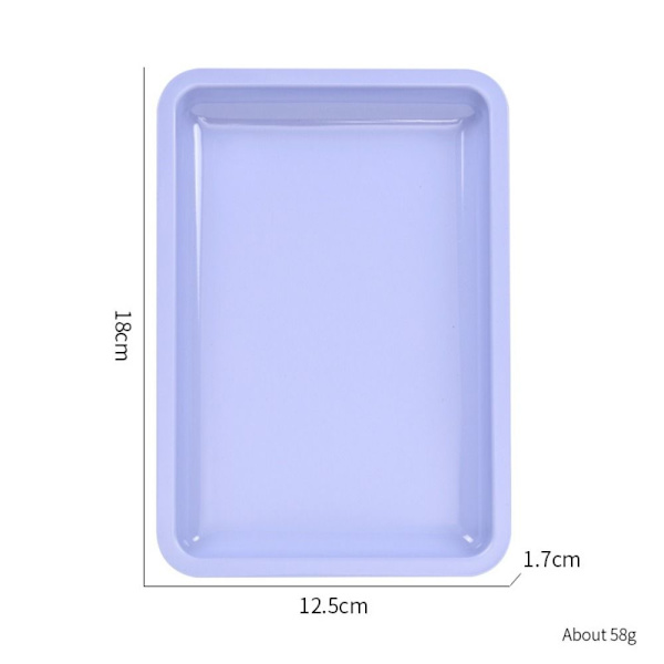 1st Kosmetisk förvaringsbricka Nail Art Equipment Plate BLÅ BLÅ blue
