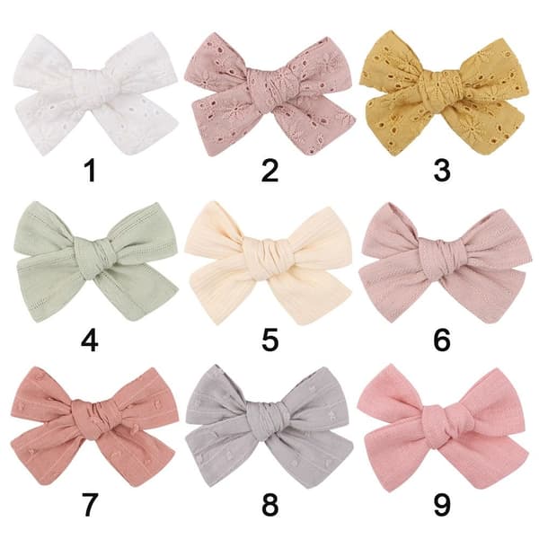 2 par enfärgade bowknot hårnål 5 5 5