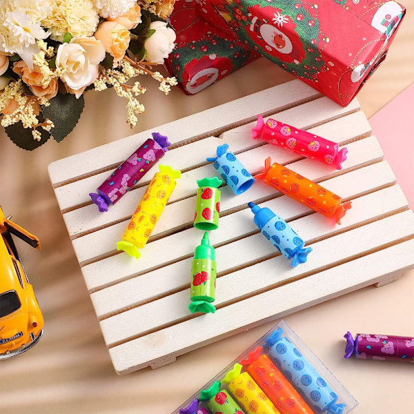 Mini Candy Highlighter Marker Pen Highlighter Blå